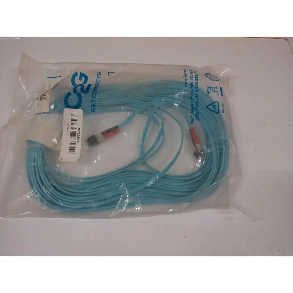 49.2ft (15m) LC-LC 10Gb 50/125 OM3 Duplex Multimode PVC Fiber Optic Cable